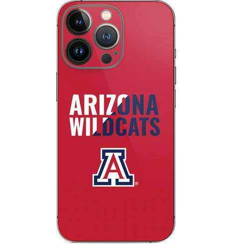 University of Arizona Wildcats Logo Split Red iPhone 14 Pro Skin